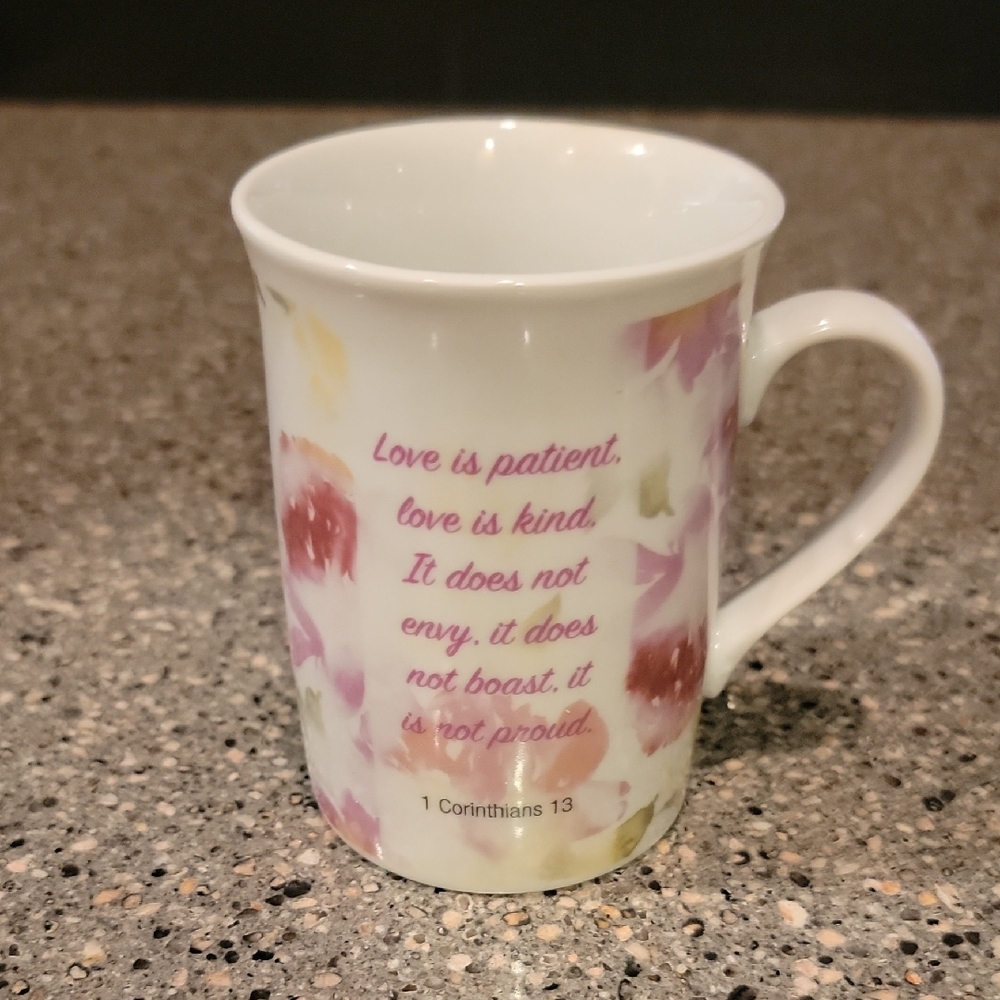 Bay Island Floral Mug with Inspirational Quote